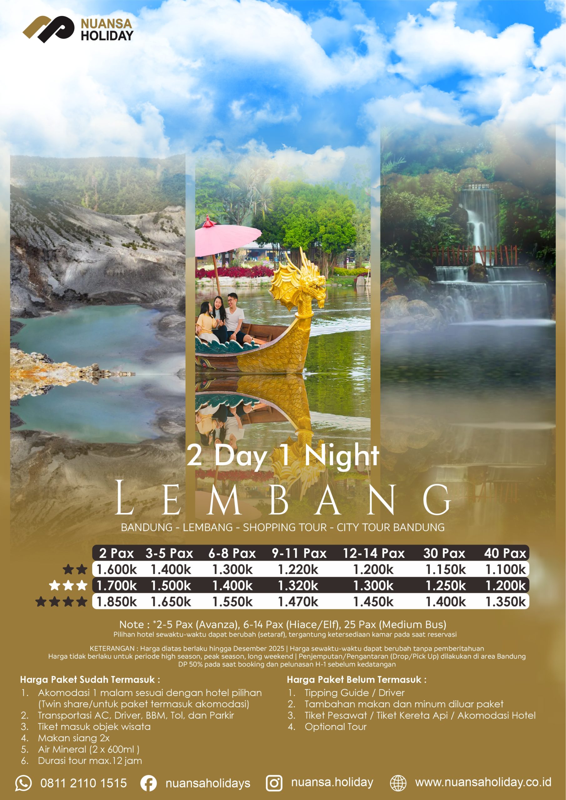 Tour Lembang 2 Days 1 Night