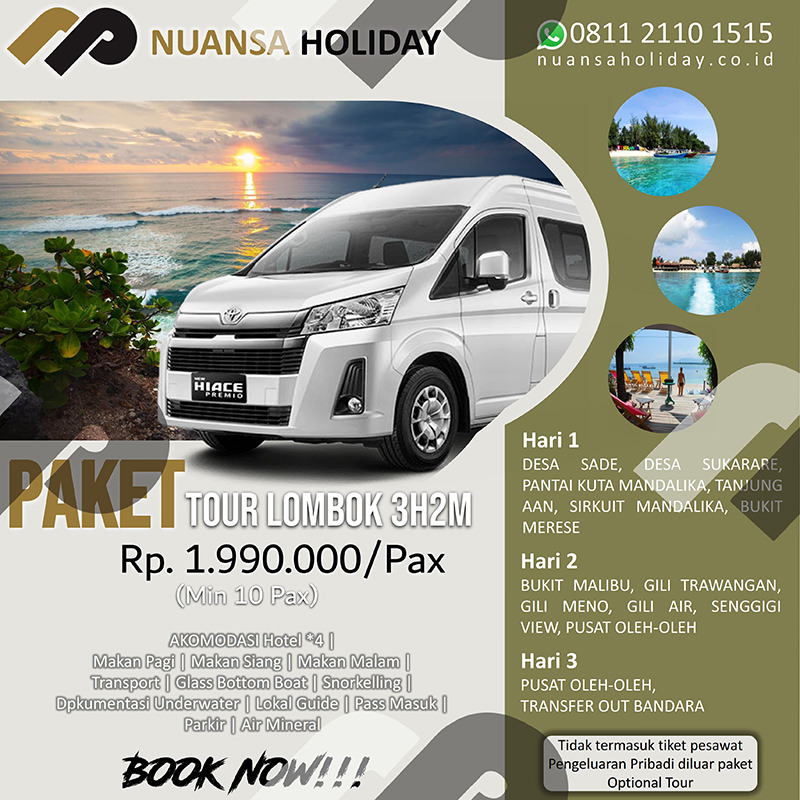 Lombok Tour 3 Days 2 Nights