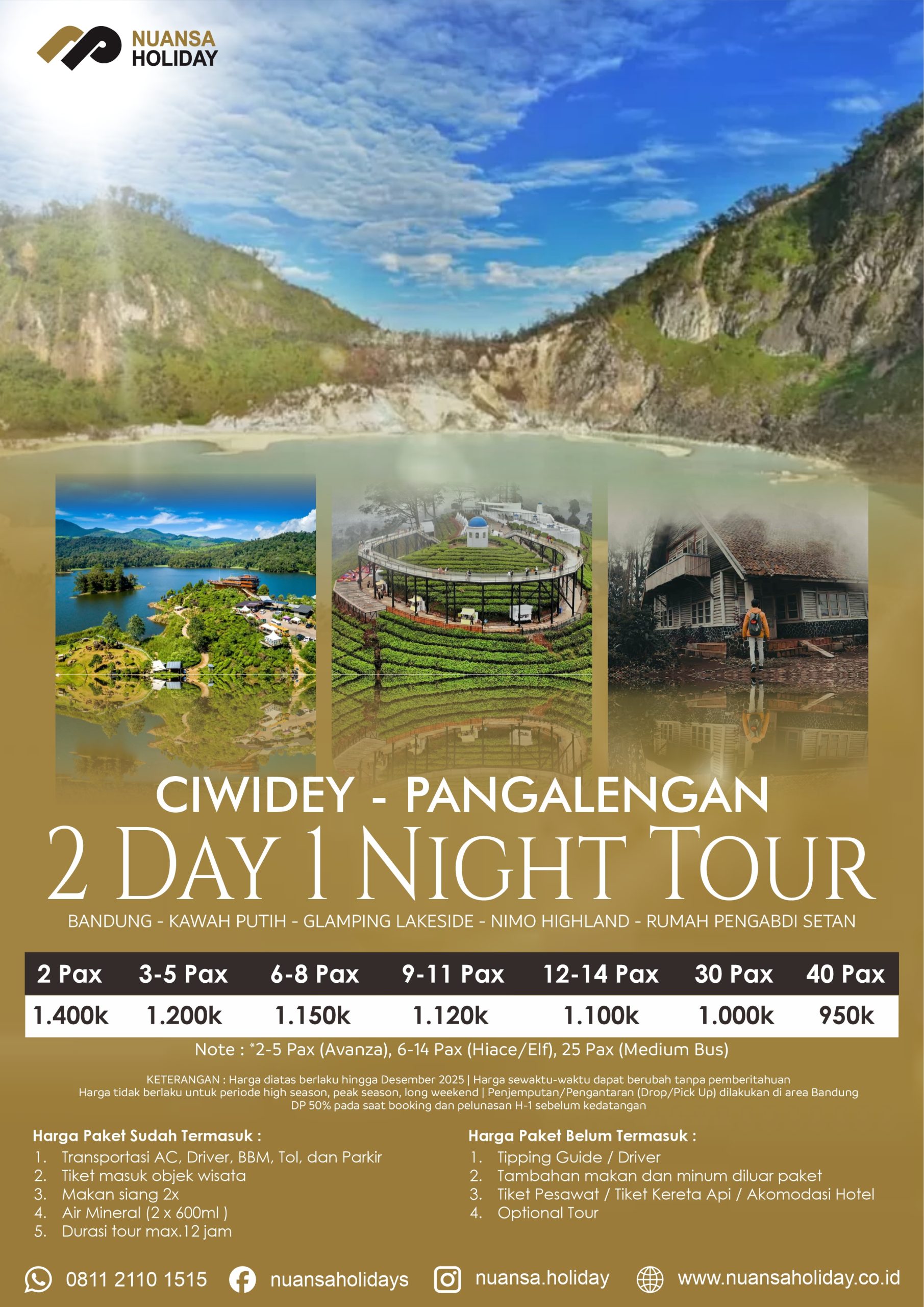 Tour Ciwidey – Tour Pangalengan 2 Days 1 Night