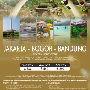 Jakarta Bogor Bandung Tour Package 5 Days 4 Nights
