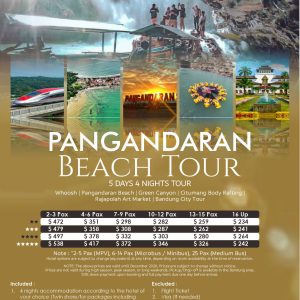 Pangandaran Beach Tour 5 Days 4 Nights