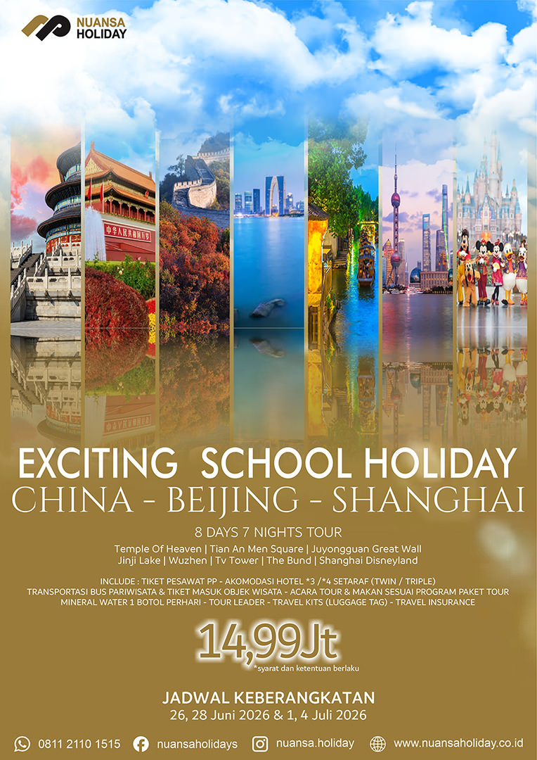 Exciting School Holiday China Beijing Shanghai 8D7N