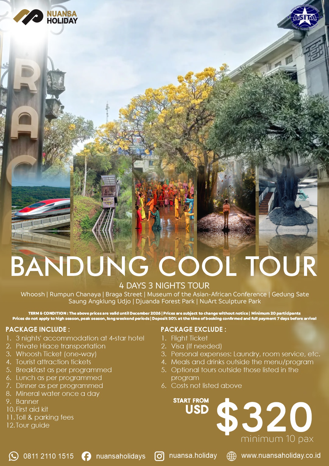 Bandung Cool Tour 4 Days 3 Nights